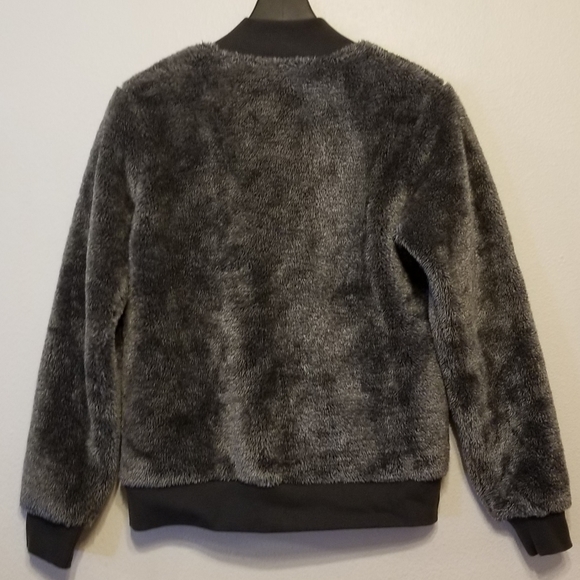 Eddie Bauer Trophy sherpa Bomber in dark smoke - Picture 6 of 7